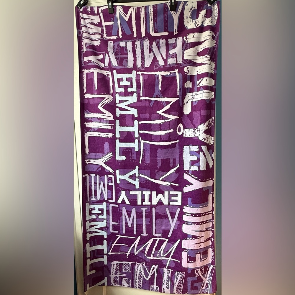 Personalized “Emily” Beach Towel - Picture 3 of 5